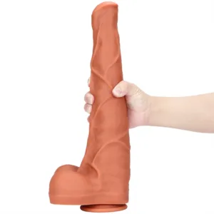 15 Inch Huge Horse Dildo Silicone Animal Penis Black / Skin