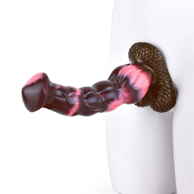 5d721268b1e782ec 9 IN Horse Dildo Adult Toy Silicone Fantasy Animal Penis - Image 4