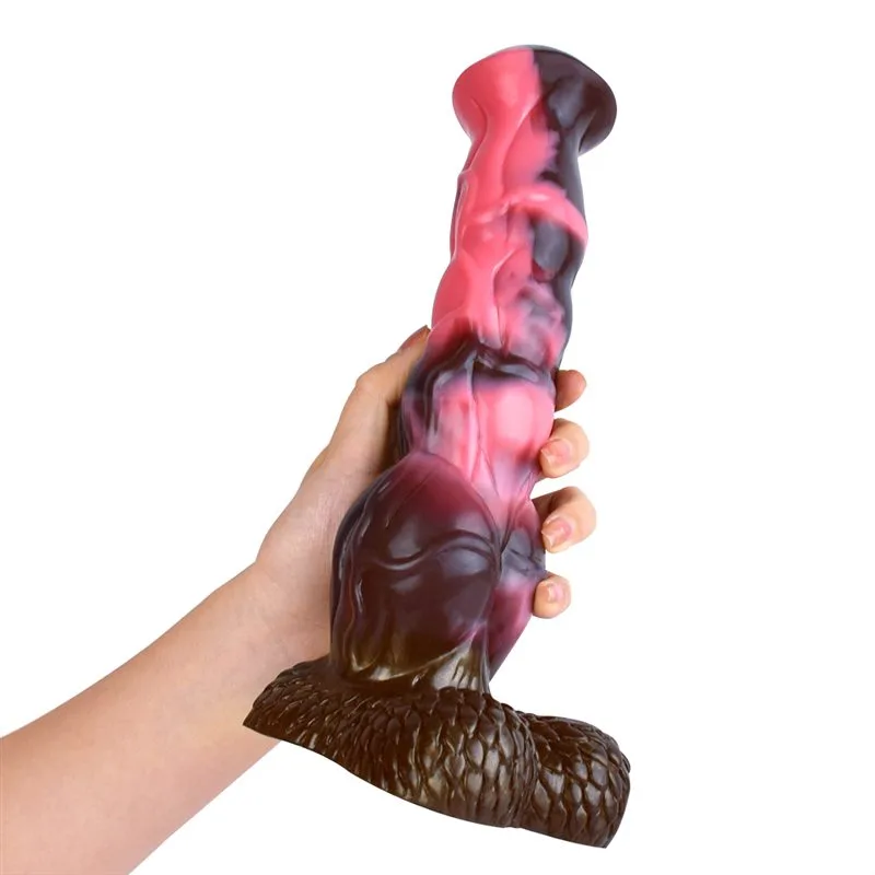 5d77a652bea5df27 9 IN Horse Dildo Adult Toy Silicone Fantasy Animal Penis - Image 5
