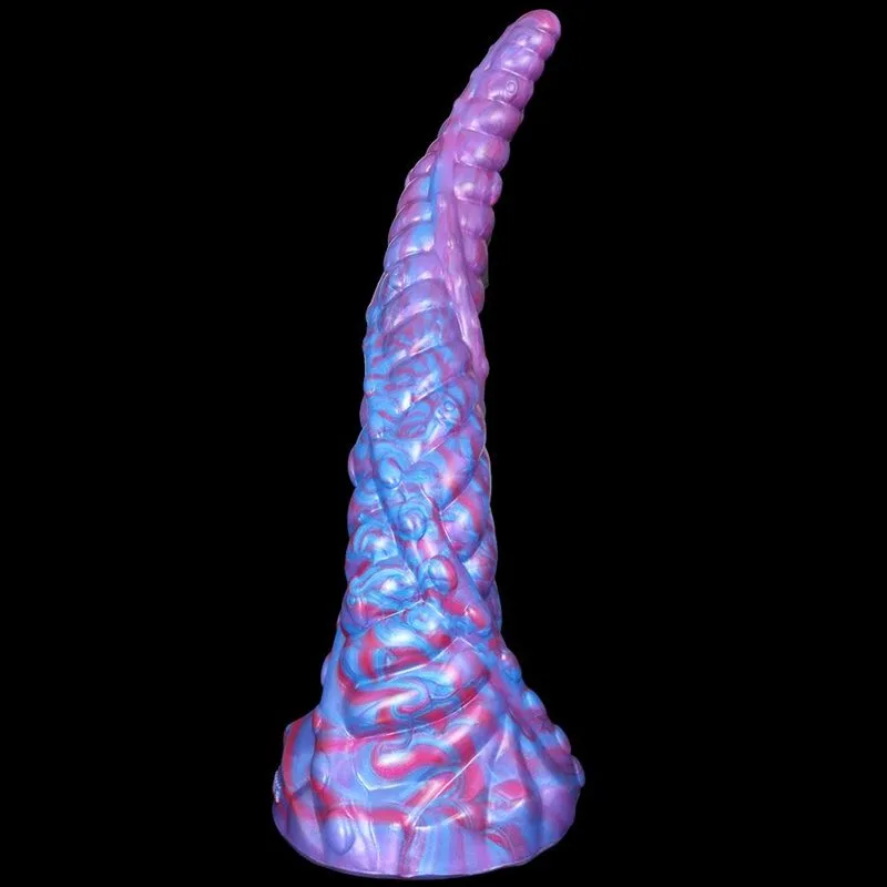 600a5dba95a4aac4 11 IN Long Purple Tentacle Anal Dildo Octopus Sex Toy - Image 4