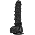 9/9.5/11 IN Black Horse Dildo PVC Animal Sex Toy - Image 4