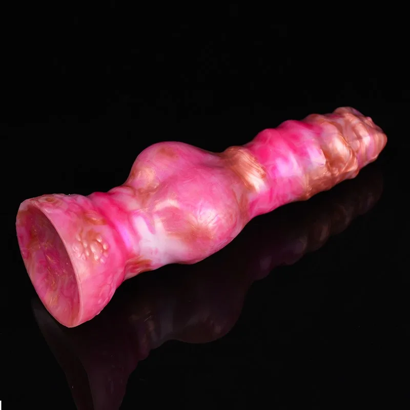 62d882c59a70bc1f 8.5 IN Fantasy Dog Dildo With Knot Silicone Animal Penis - Image 6