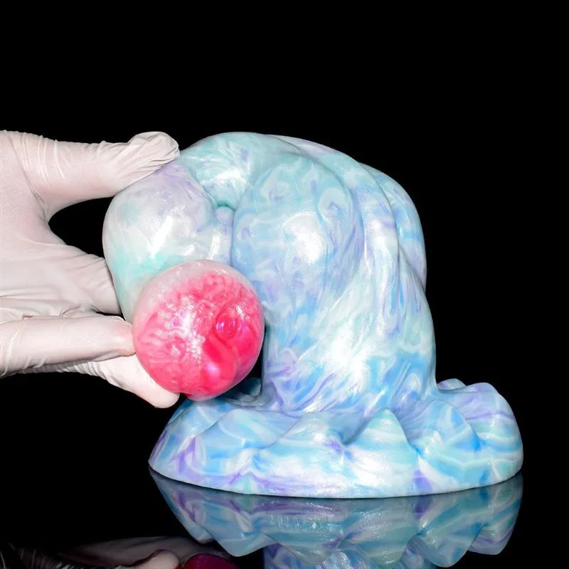 9 IN Fantasy Dildo With Two Knots Silicone Animal Dog Penis 4 9 IN Fantasy Dildo With Two Knots Silicone Animal Dog Penis 4