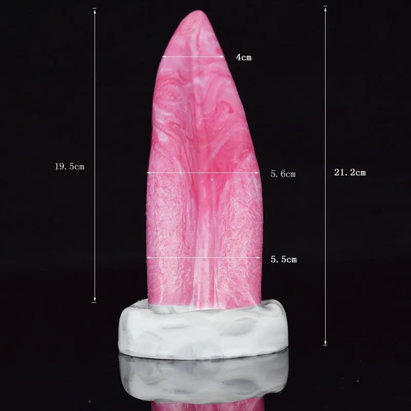8 IN Suction Cup Demon Tongue Dildo Oral Sex Toy 1 8 IN Suction Cup Demon Tongue Dildo Oral Sex Toy 1