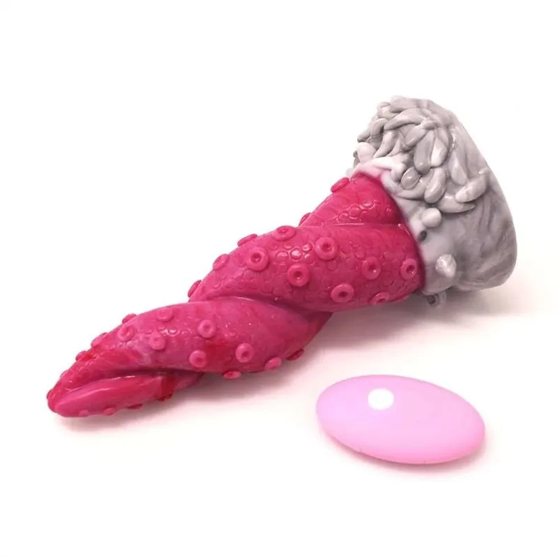 699ec32f1eef1084 7.5 IN Remote Control Vibrating Tentacle Dildo Sex Toy - Image 3
