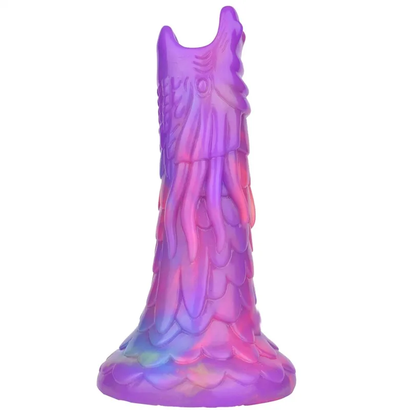 6a61272d194bc2c8 7 IN Glow-In-The-Dark Dragon Head Shaped Egg-Laying Dildo Ovipositor Sex Toy - Image 5