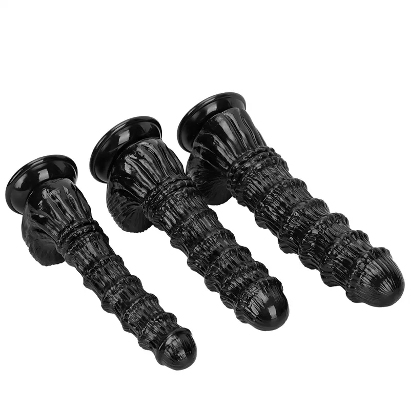 6ed3a35962a553a7 9/9.5/11 IN Black Horse Dildo PVC Animal Sex Toy - Image 3