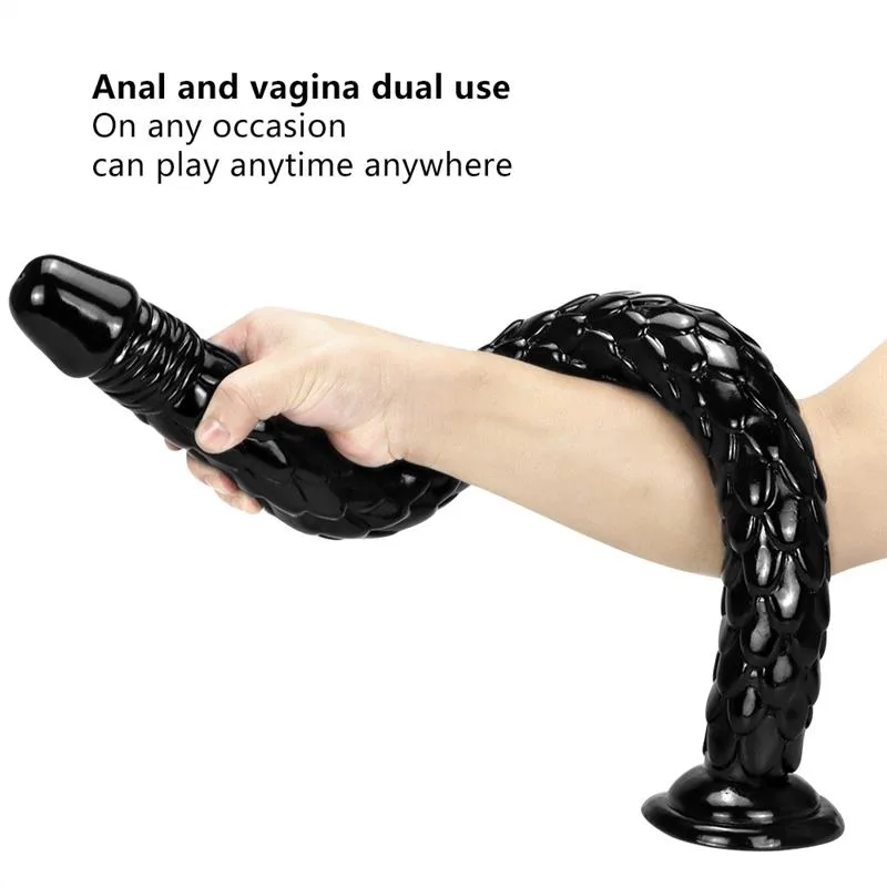 24 IN Extra Long Black Dragon Dildo PVC Anal Snake 3 24 IN Extra Long Black Dragon Dildo PVC Anal Snake 3