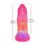7 IN Small Grow-In-The-Dark Vibrating Monster Tongue Dildo - Image 7