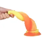 8.5 IN Twisted Tentacle Dildo Liquid Silicone Squid Anal Plug - Image 3