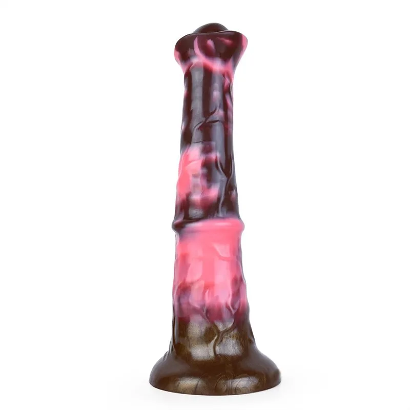 78a3a95bf94d547a 11 IN Horse Cock Shaped Dildo Flexible Animal Penis - Image 2