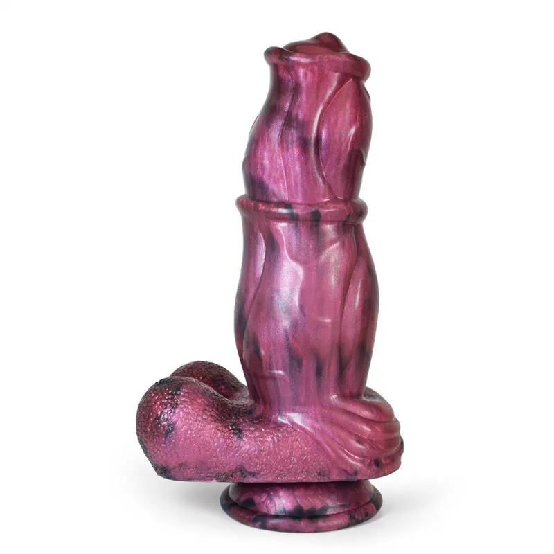 7d0ab38483d0794d 8 IN Thick Horse Dildo with Balls Suction Cup Animal Dick - Image 2