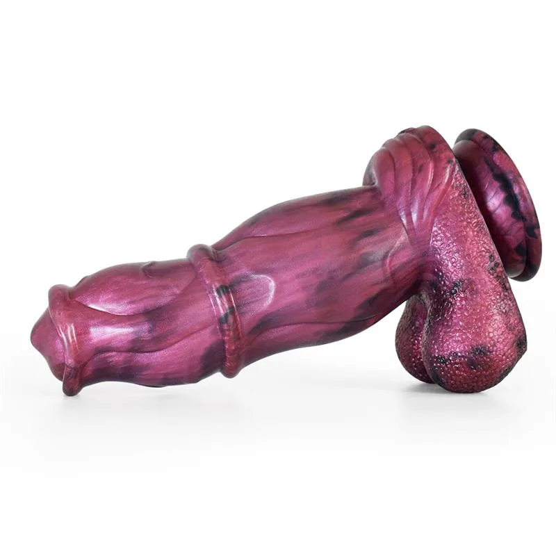 7d97cf0e0b68dd8f 8 IN Thick Horse Dildo with Balls Suction Cup Animal Dick - Image 4