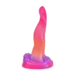 7 IN Small Grow-In-The-Dark Vibrating Monster Tongue Dildo - Image 2