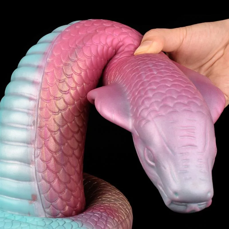 15 IN Giant King Cobra Cock Snake Shaped Dildo 10 15 IN Giant King Cobra Cock Snake Shaped Dildo 10