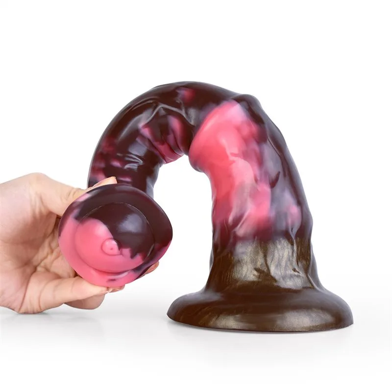 82f06dc064aacd76 11 IN Horse Cock Shaped Dildo Flexible Animal Penis - Image 5