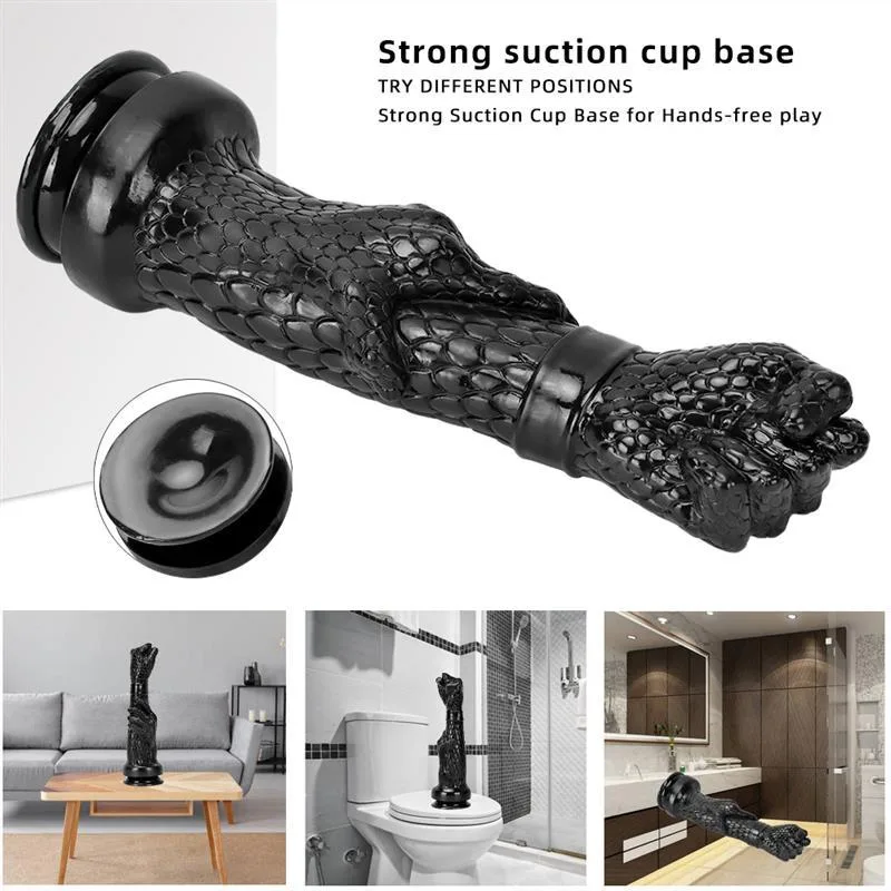 13 IN Huge Black Fist PVC Dildo Hand Butt Plug 5 13 IN Huge Black Fist PVC Dildo Hand Butt Plug 5