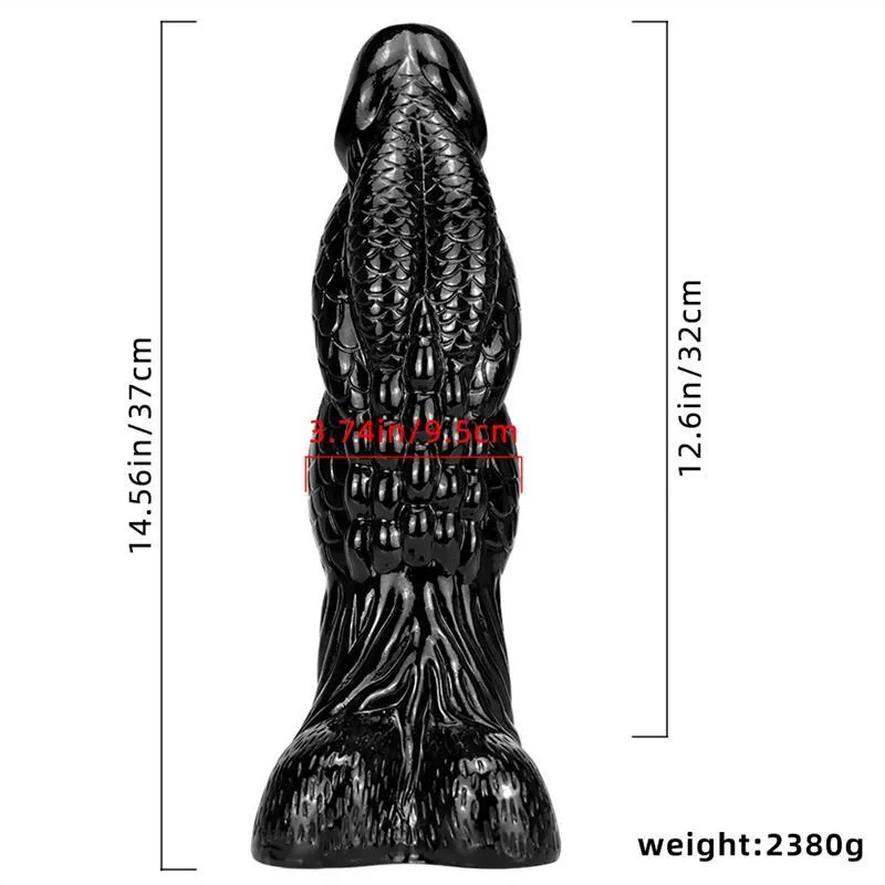 14 IN Black Dragon PVC Dildo Huge Unrealistic Adult Toy 1 14 IN Black Dragon PVC Dildo Huge Unrealistic Adult Toy 1