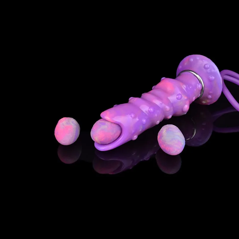 8 IN Glow-In-The-Dark Alien Egg Laying Dildo Ovipositor Sex Toy 8 8 IN Glow-In-The-Dark Alien Egg Laying Dildo Ovipositor Sex Toy 8