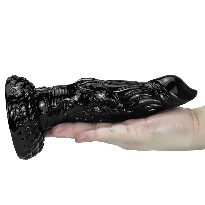 96aa076221dca63c 7.5 IN Black Small Dragon Dildo PVC Butt Plug - Image 7