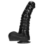 9.5 IN Black Horse Dick PVC Animal Dildo Sex Toy - Image 2