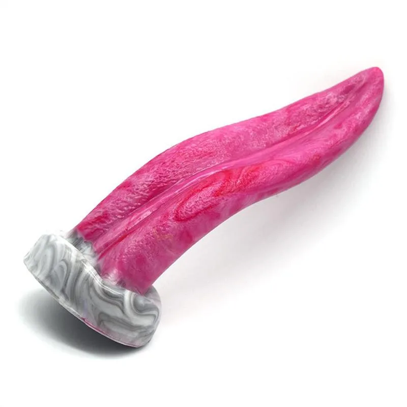 9e42a5ee4ca6b6f1 8 IN Suction Cup Demon Tongue Dildo Oral Sex Toy - Image 4
