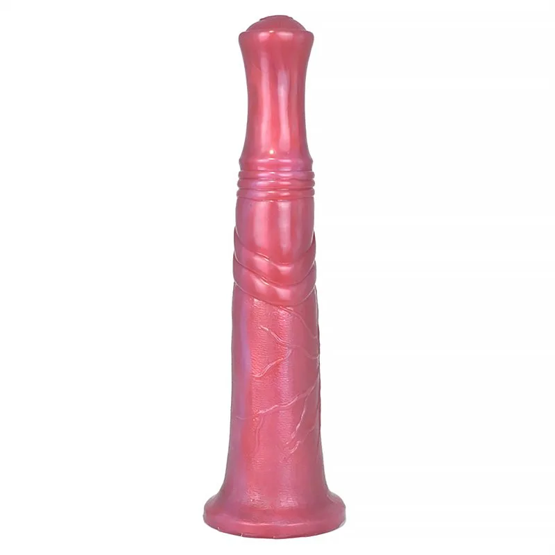 aa7be3ff14cc42f6 11 IN Long Pony Horse Dildo Silicone Animal Sex Toy - Image 2