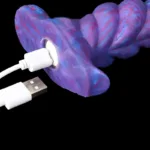 5 IN Silicone Vibrating Exotic Dildo with Remote - Image 7