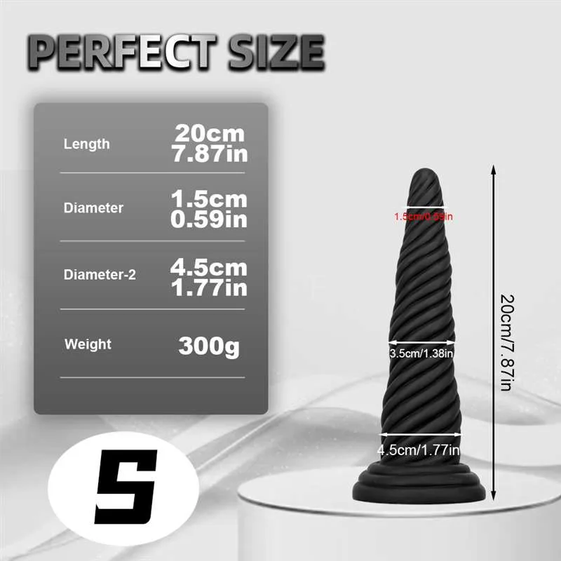 b166794bf8150d8d 7.8/9.8/11.8 IN Black Silicone Unicorn Horn Dildo Anal Plug - Image 2