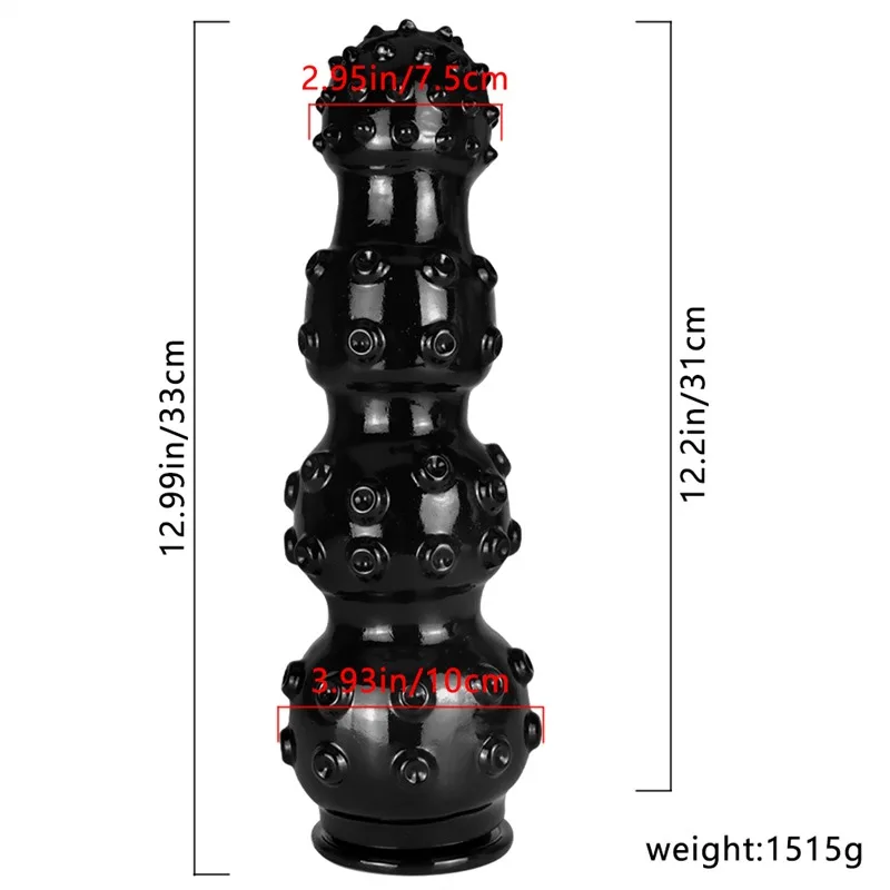 13 IN Large Black Thick Tentacle Dildo PVC Anal Beads 1 13 IN Large Black Thick Tentacle Dildo PVC Anal Beads 1