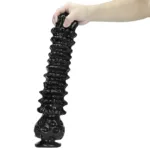 16.5 IN Giant Black Monster Dildo Demon PVC Anal Plug - Image 4