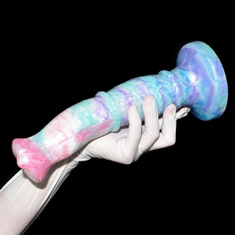 9.5 IN Big Knotted Horse Cock Dildo Soft Silicone Animal Penis 4 9.5 IN Big Knotted Horse Cock Dildo Soft Silicone Animal Penis 4