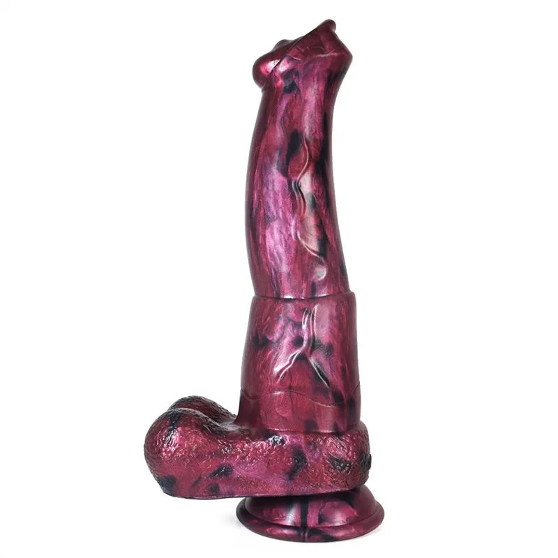 c245fbd1f04d23d0 9 Inch Horse Cock Dildo Realistic Silicone Animal Penis