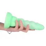 8.5 IN Green Dragon Dildo Silicone Exotic Sex Toy - Image 6