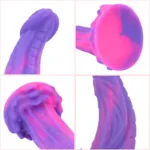 8 IN Purple Mamba-Shaped Snake Dildo Sex Toy - Image 4