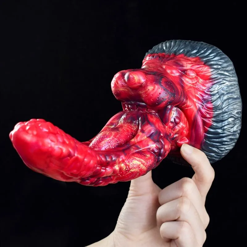 8 IN Unique Lion Tongue Dildo Adult Fantasy Toy 4 8 IN Unique Lion Tongue Dildo Adult Fantasy Toy 4