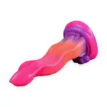 7 IN Small Grow-In-The-Dark Vibrating Monster Tongue Dildo - Image 3