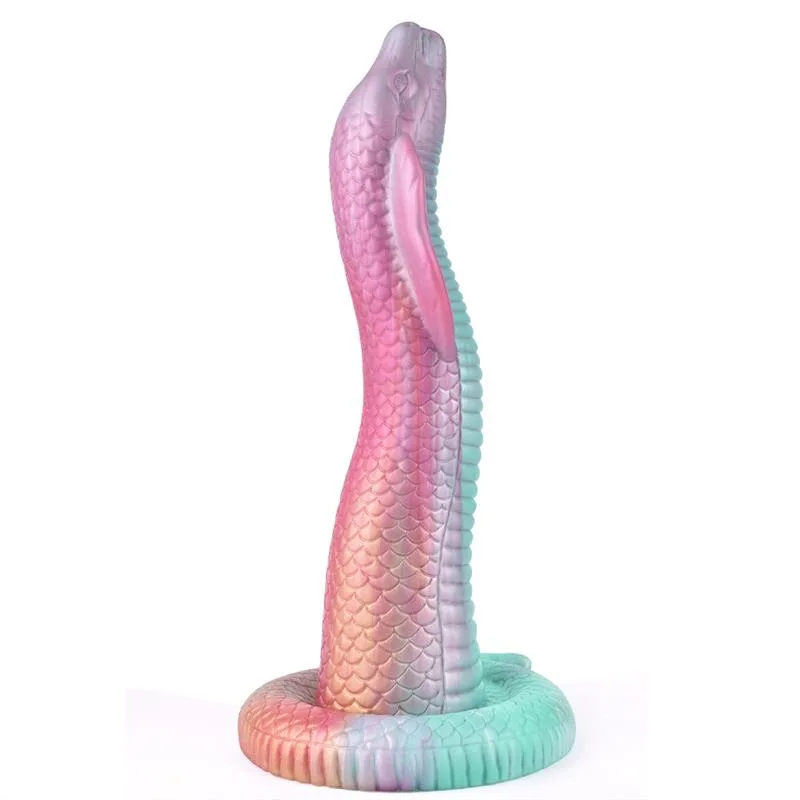 dfd19b42a572e15a 15 IN Giant King Cobra Cock Snake Shaped Dildo - Image 4