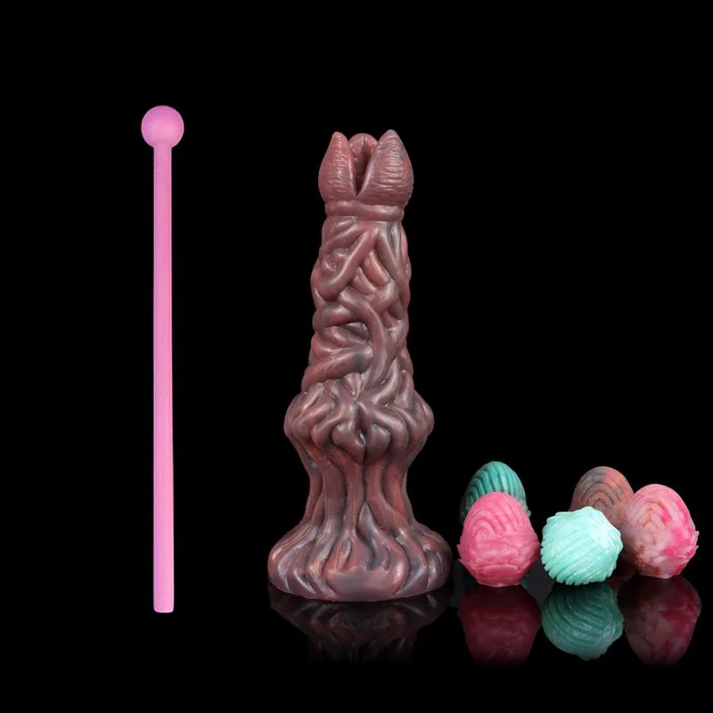 8 IN Silicone Fantasy Alien Egg-Laying Dildo Ovipositor Sex Toy 2 8 IN Silicone Fantasy Alien Egg-Laying Dildo Ovipositor Sex Toy 2