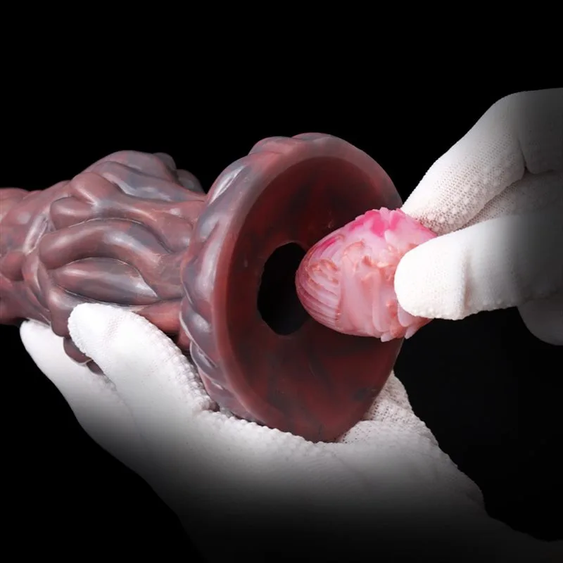 e773aca559fec791 8 IN Silicone Fantasy Alien Egg-Laying Dildo Ovipositor Sex Toy - Image 5