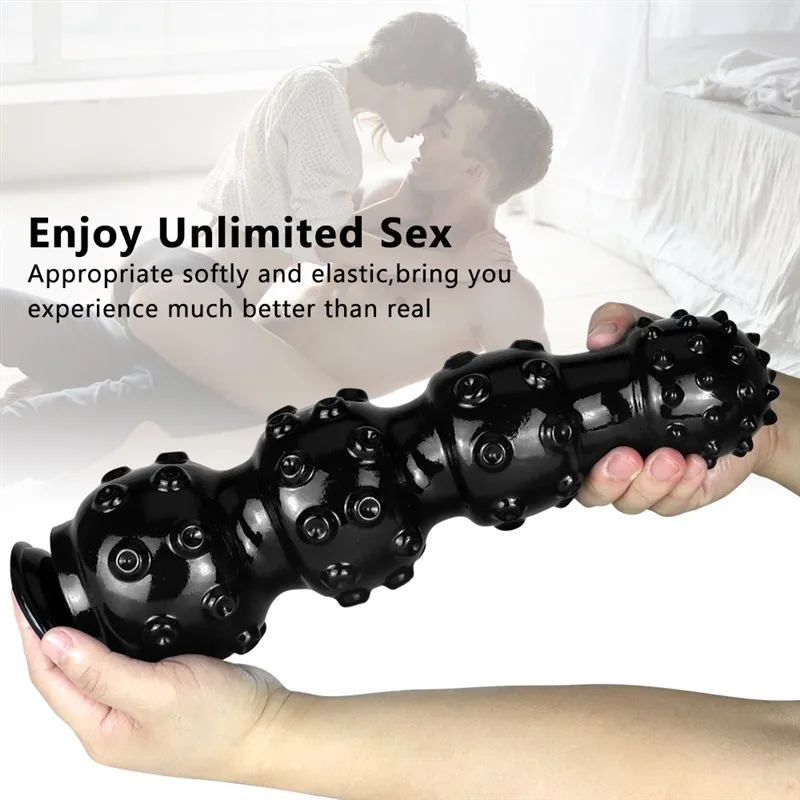 13 IN Large Black Thick Tentacle Dildo PVC Anal Beads 5 13 IN Large Black Thick Tentacle Dildo PVC Anal Beads 5