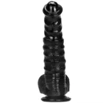 9.5 IN Black Horse Dick PVC Animal Dildo Sex Toy - Image 4