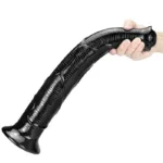 17 IN Oversized Black Pony Cock Animal Horse PVC Dildo - Image 4