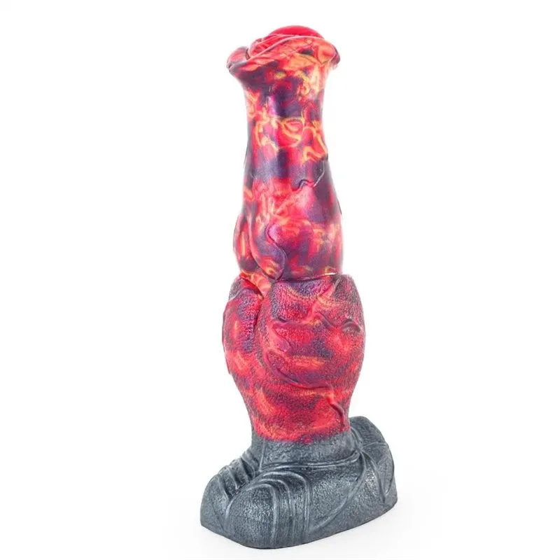 format_webp 9 IN Fantasy Platinum Cured Silicone Horse Dildo with Thick Knot - Image 3