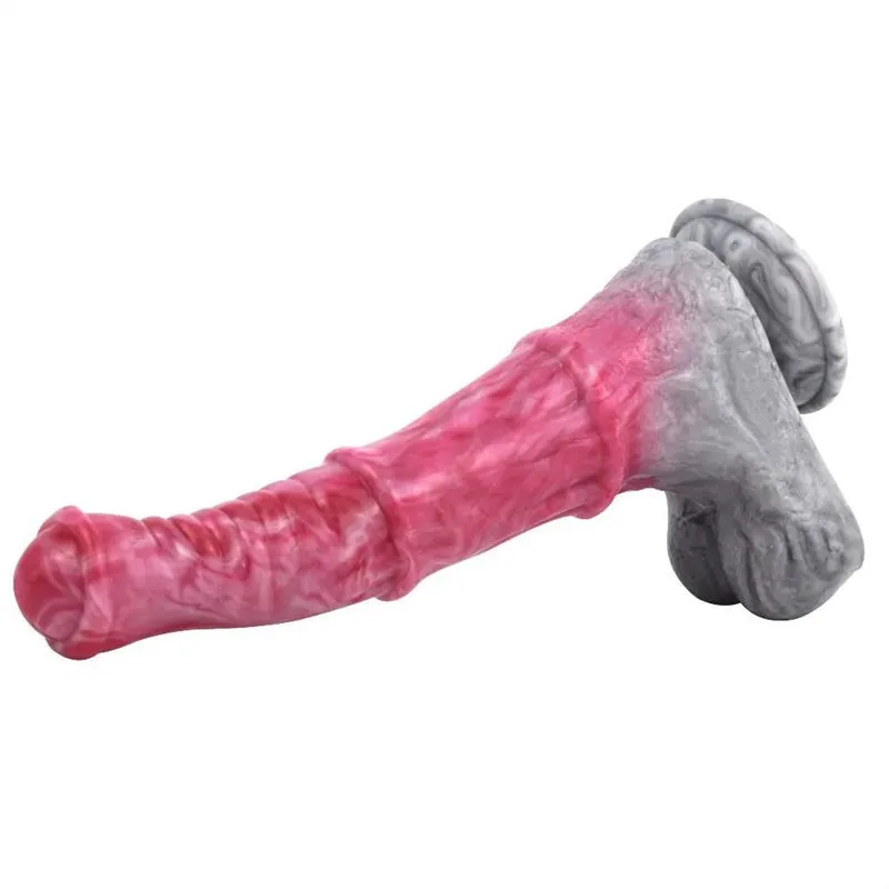 format_webp (3) 9.5 IN Pink Horse Dildo Silicone Realistic Animal Penis - Image 5