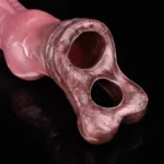 5.9 IN Open Headed Knotted Horse Cock Sleeve - Image 6