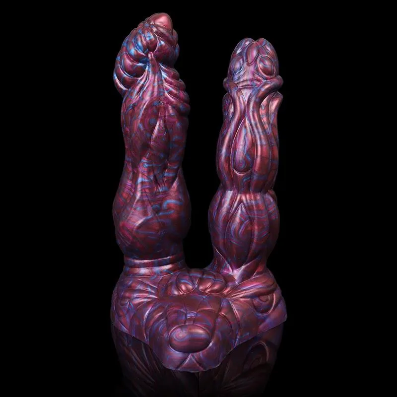 8 IN Fantasy Silicone Double-Headed Alien Dildo 2 8 IN Fantasy Silicone Double-Headed Alien Dildo 2