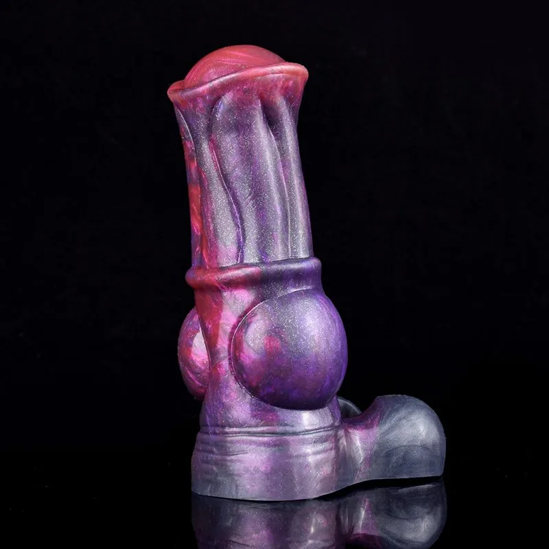 6.5 IN Horse Knot Cock Sleeve Purple Men Penis Extension 6 6.5 IN Horse Knot Cock Sleeve Purple Men Penis Extension 6