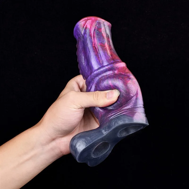 6.5 IN Horse Knot Cock Sleeve Purple Men Penis Extension 13 6.5 IN Horse Knot Cock Sleeve Purple Men Penis Extension 13
