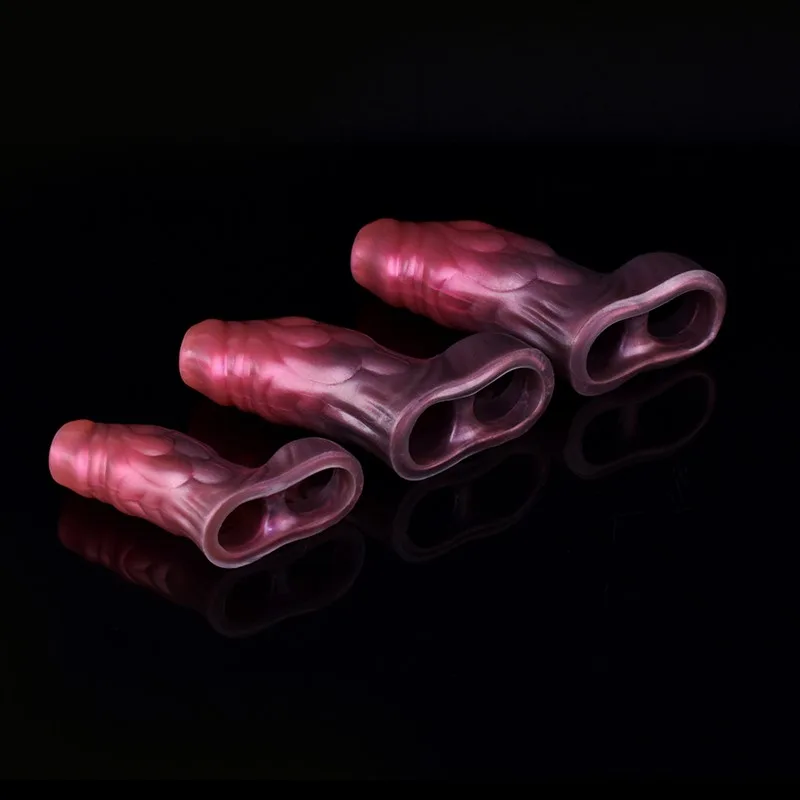 3.5/4.7/5.5 IN Open Head Soft Silicone Dragon Cock Sleeve 7 3.5/4.7/5.5 IN Open Head Soft Silicone Dragon Cock Sleeve 7